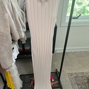 Lancia Cream Ribbed Knit Skirt
